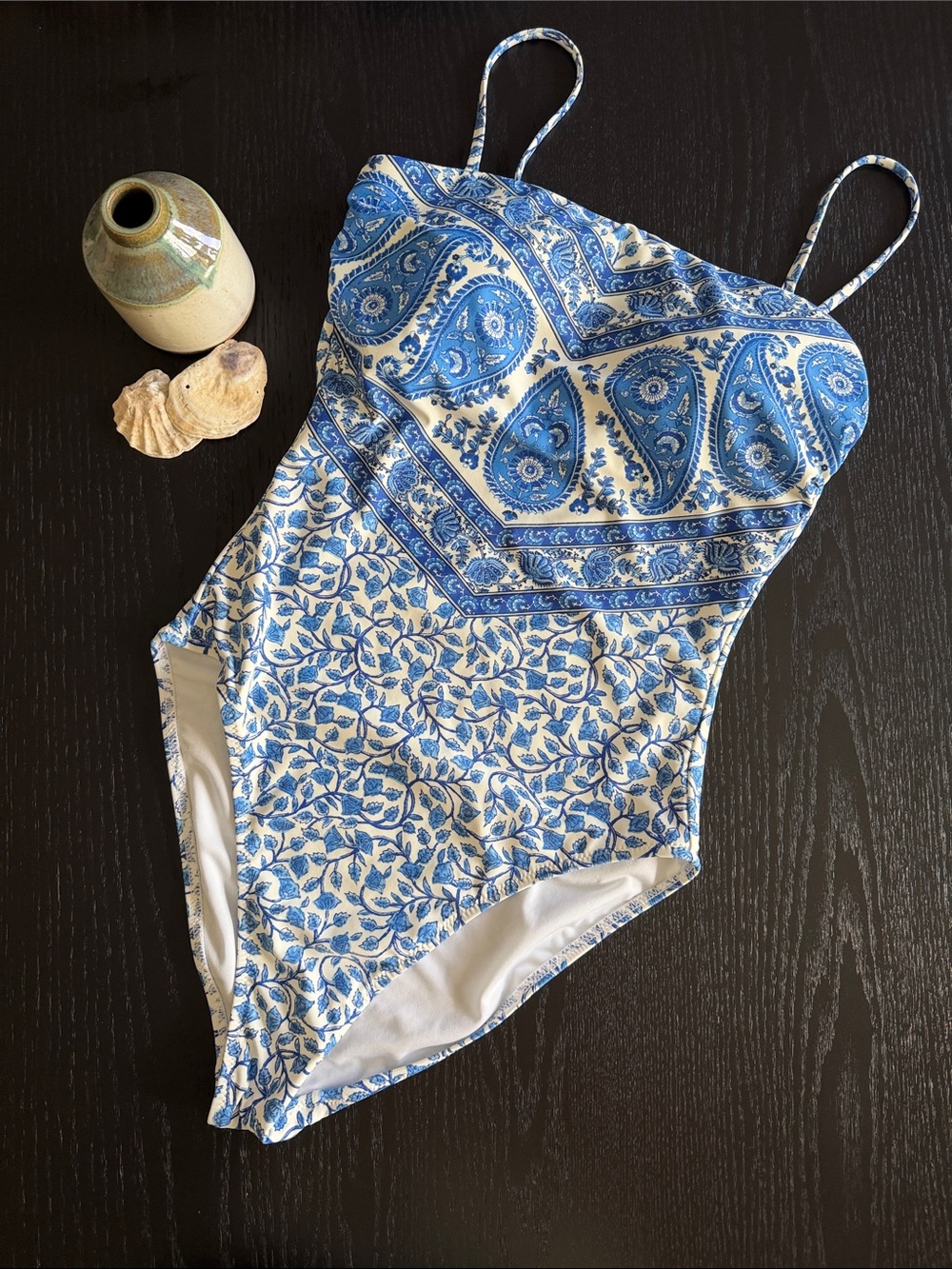 J.Crew Gemma bandeau one-piece bandana print suit